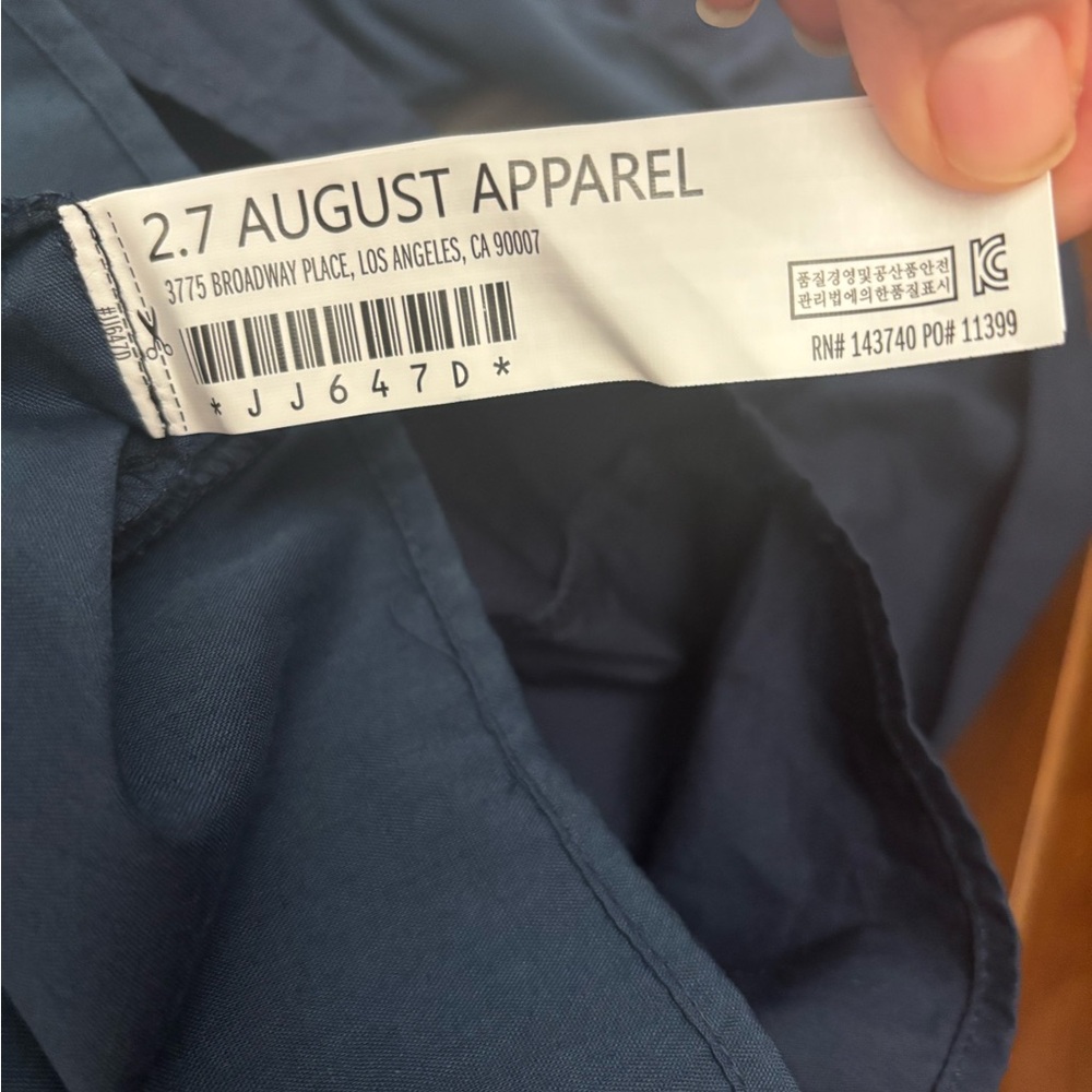English Factory Navy Maxi Dress with Ruffle Detail - Picture 8 of 10